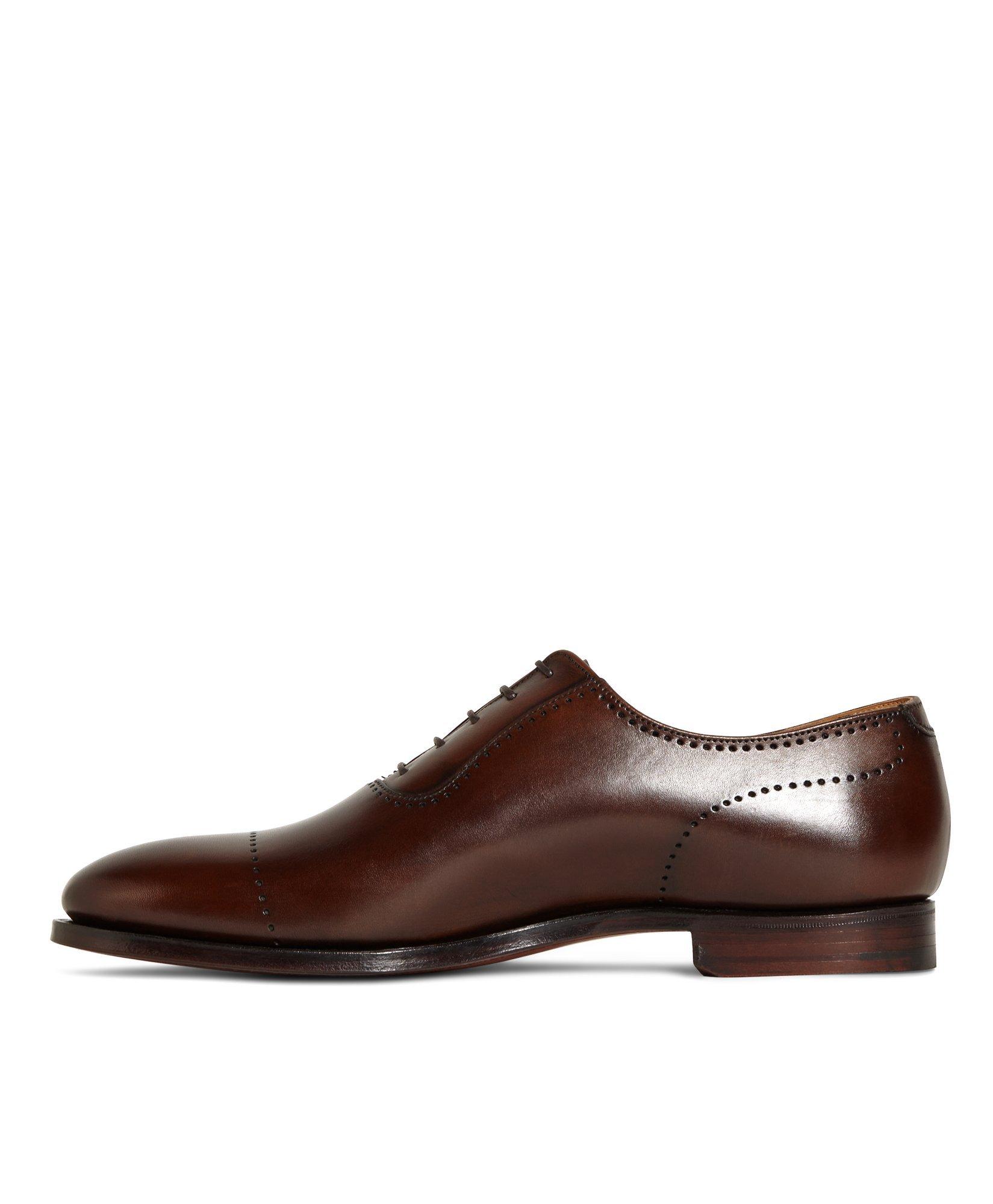 Men's Peal and Co. Brown Perforated Captoes | Brooks Brothers