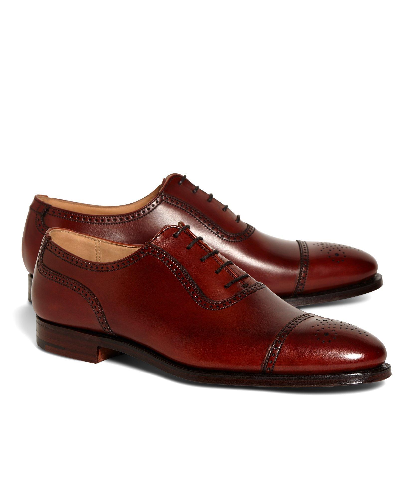 Men's Peal and Co. Medallion Captoe Shoes | Brooks Brothers