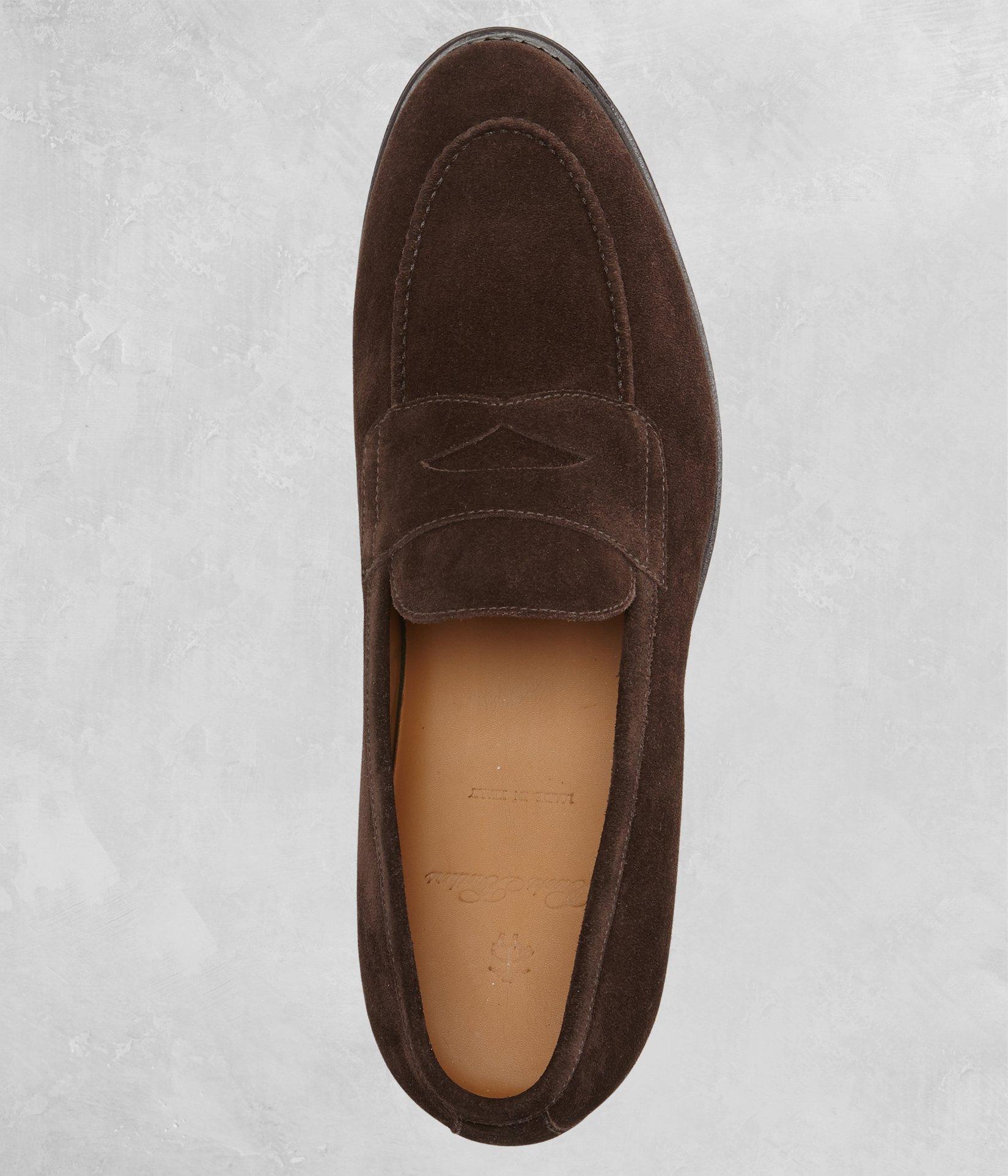 Brooks brothers suede loafers online