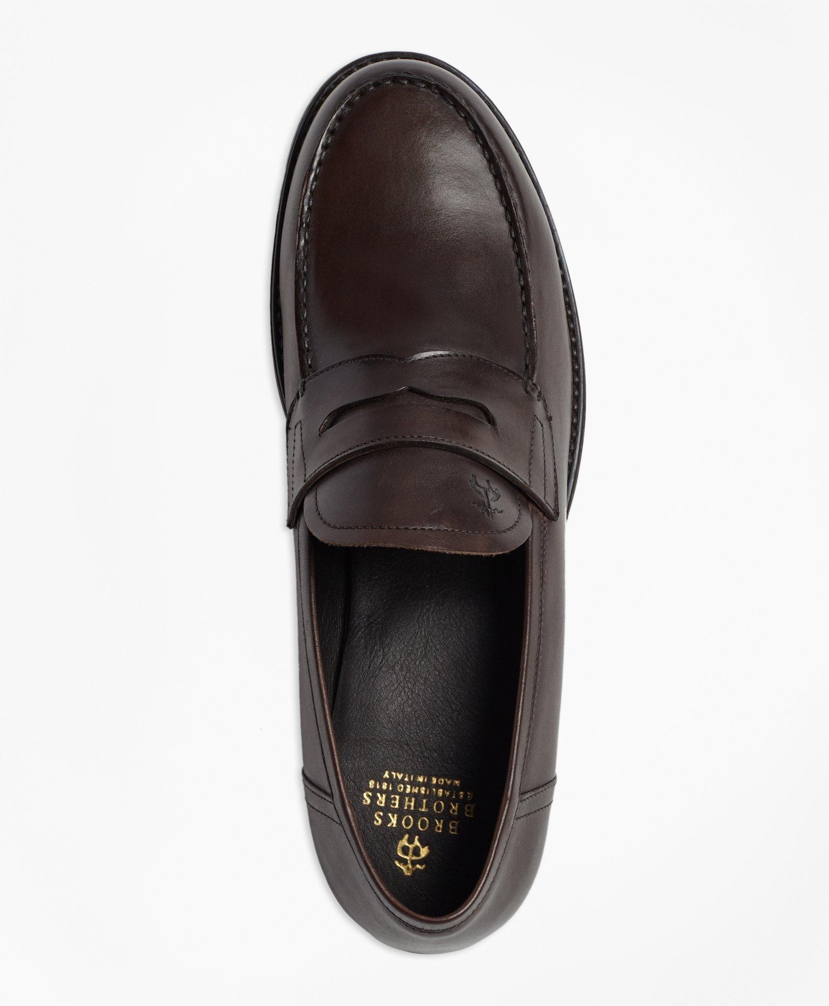 1818 Footwear Rubber-Sole Leather Penny Loafers