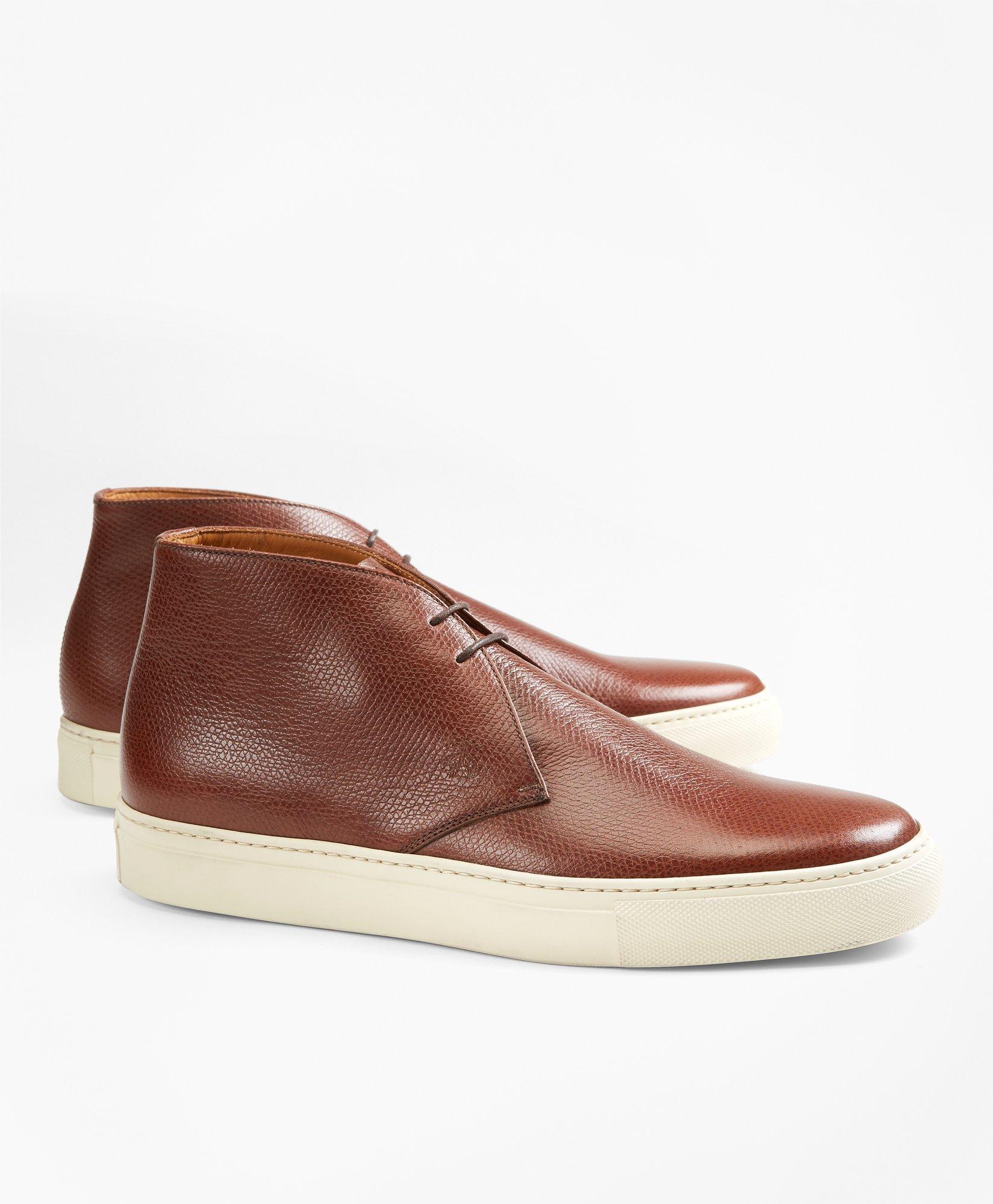 Brooks brothers store leather sneakers