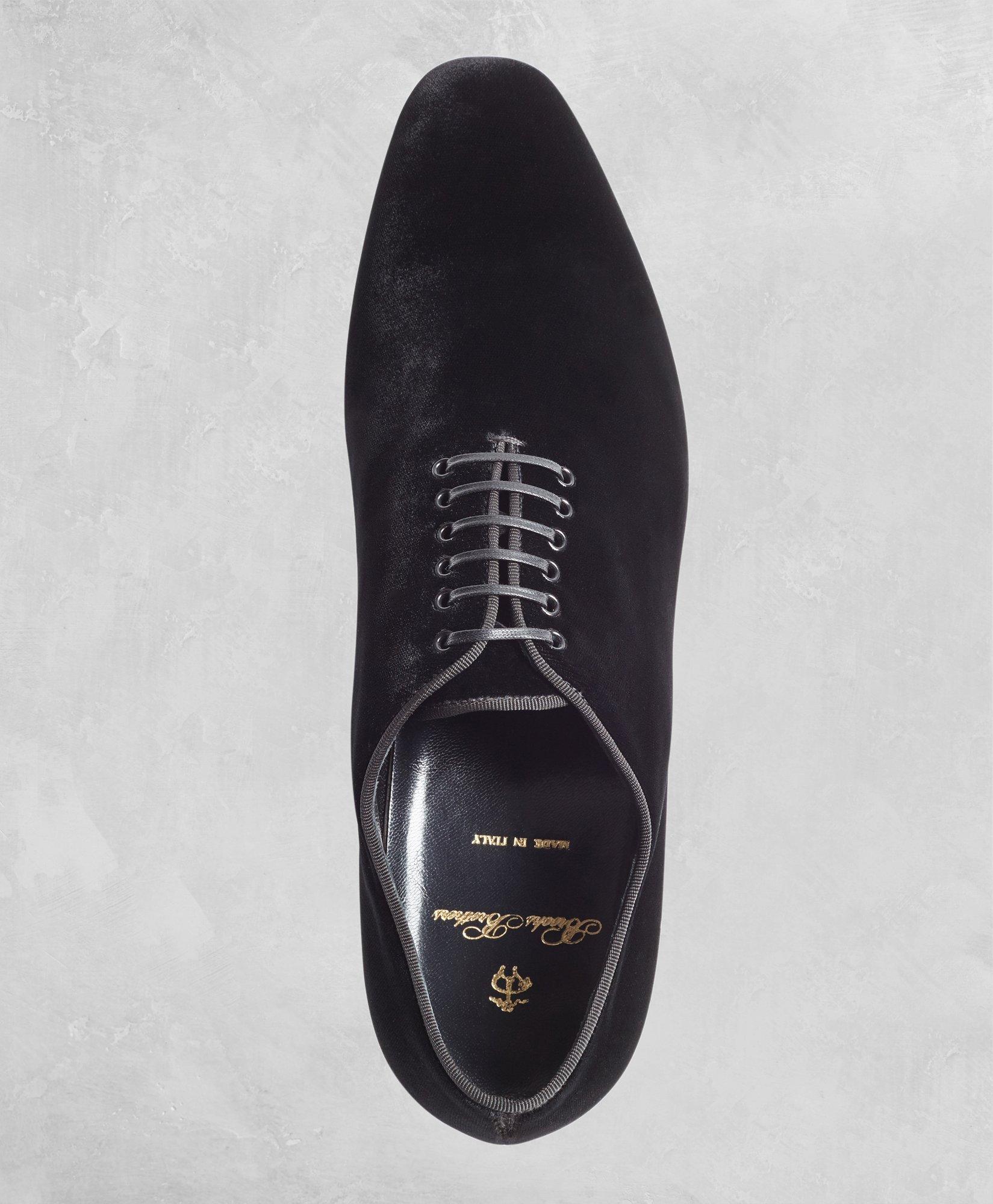 black suede formal shoes