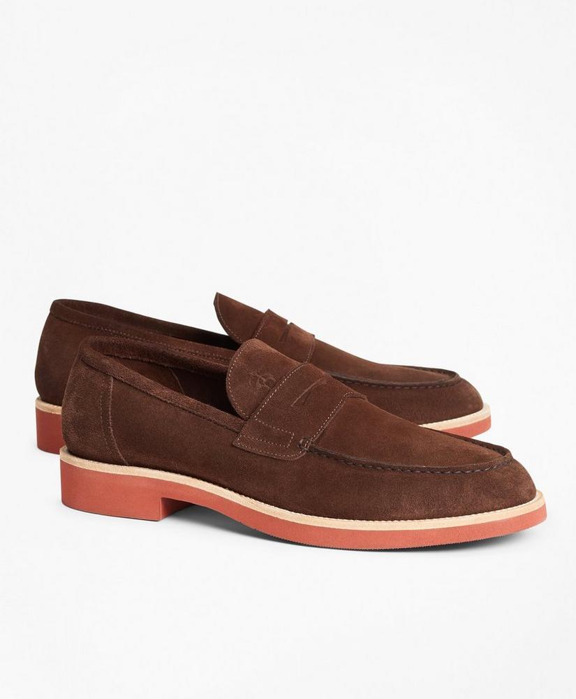 Suede Penny Loafers, image 1