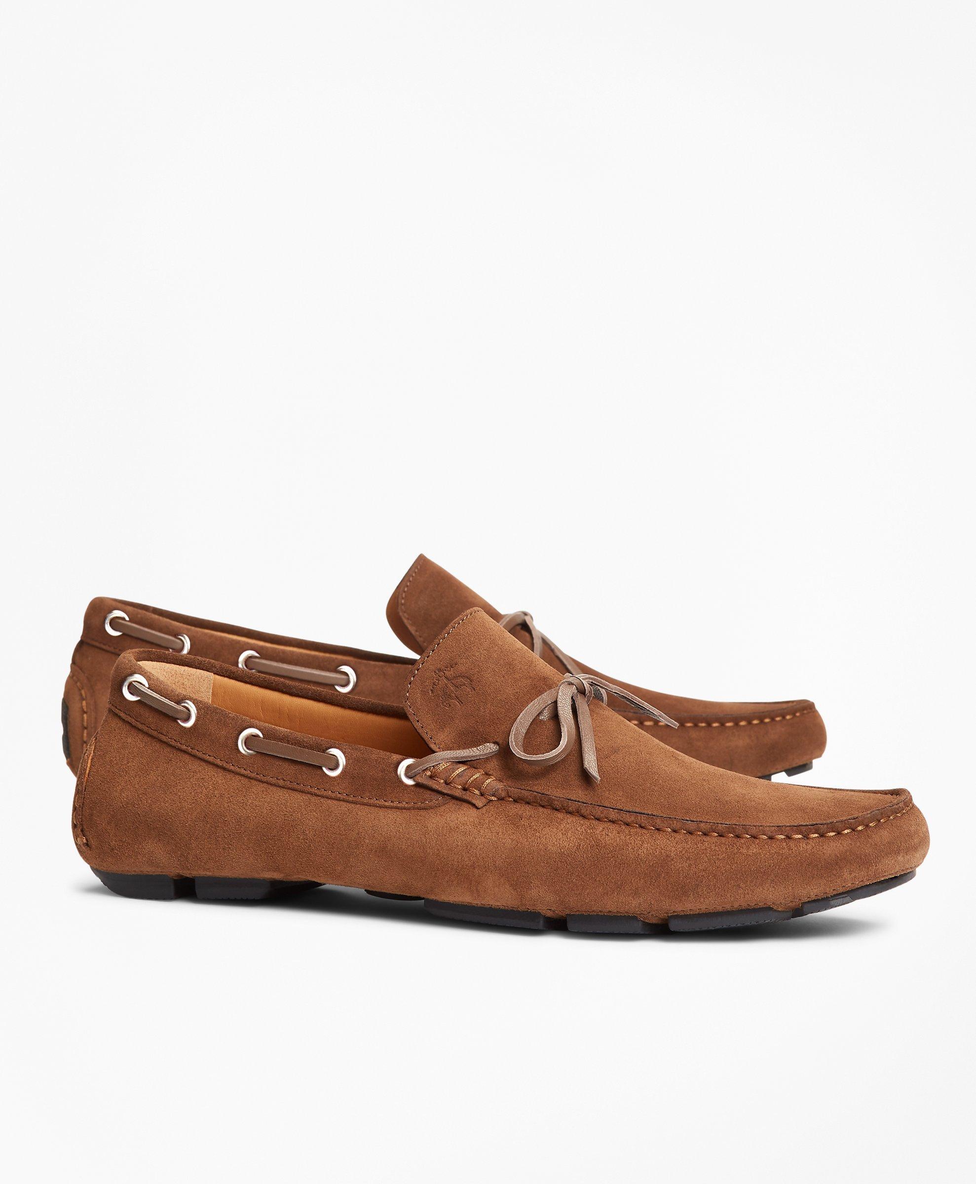 Mens suede store driving shoes