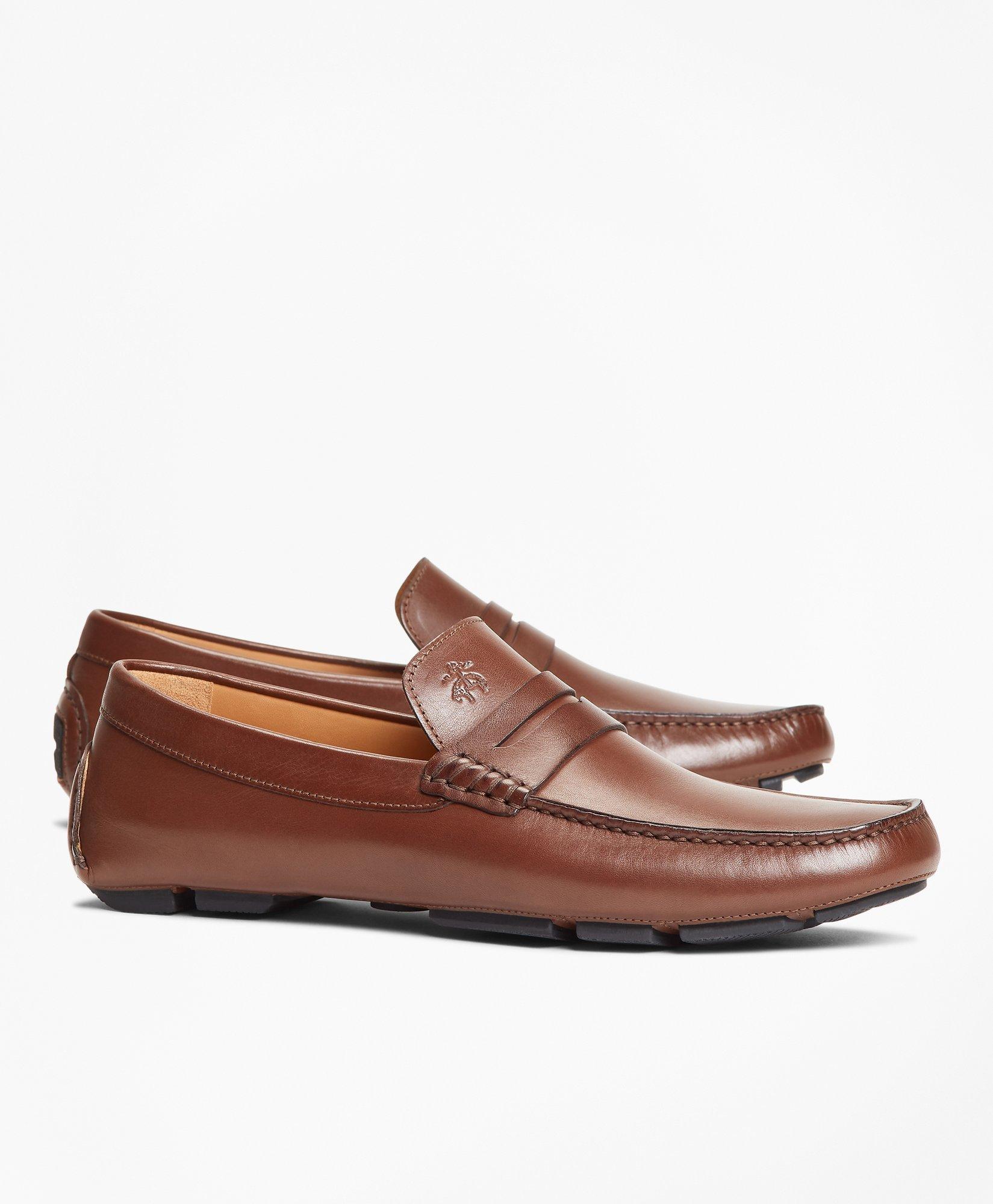 Leather cheap driving moccasins