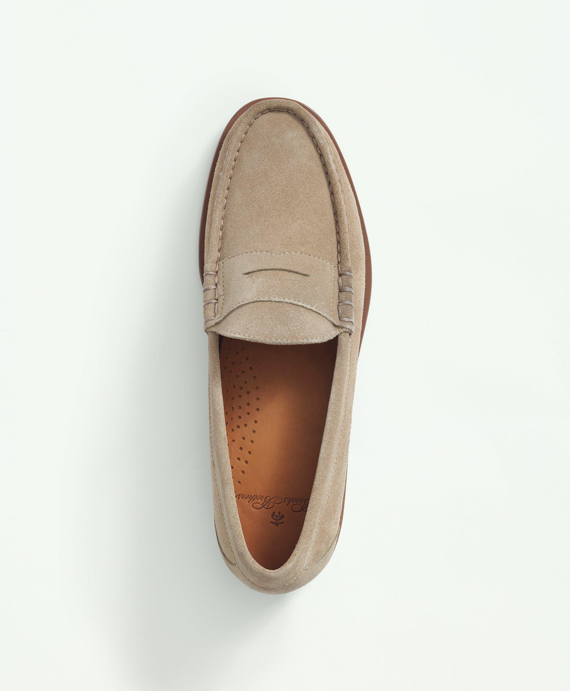 Mens store suede loafers