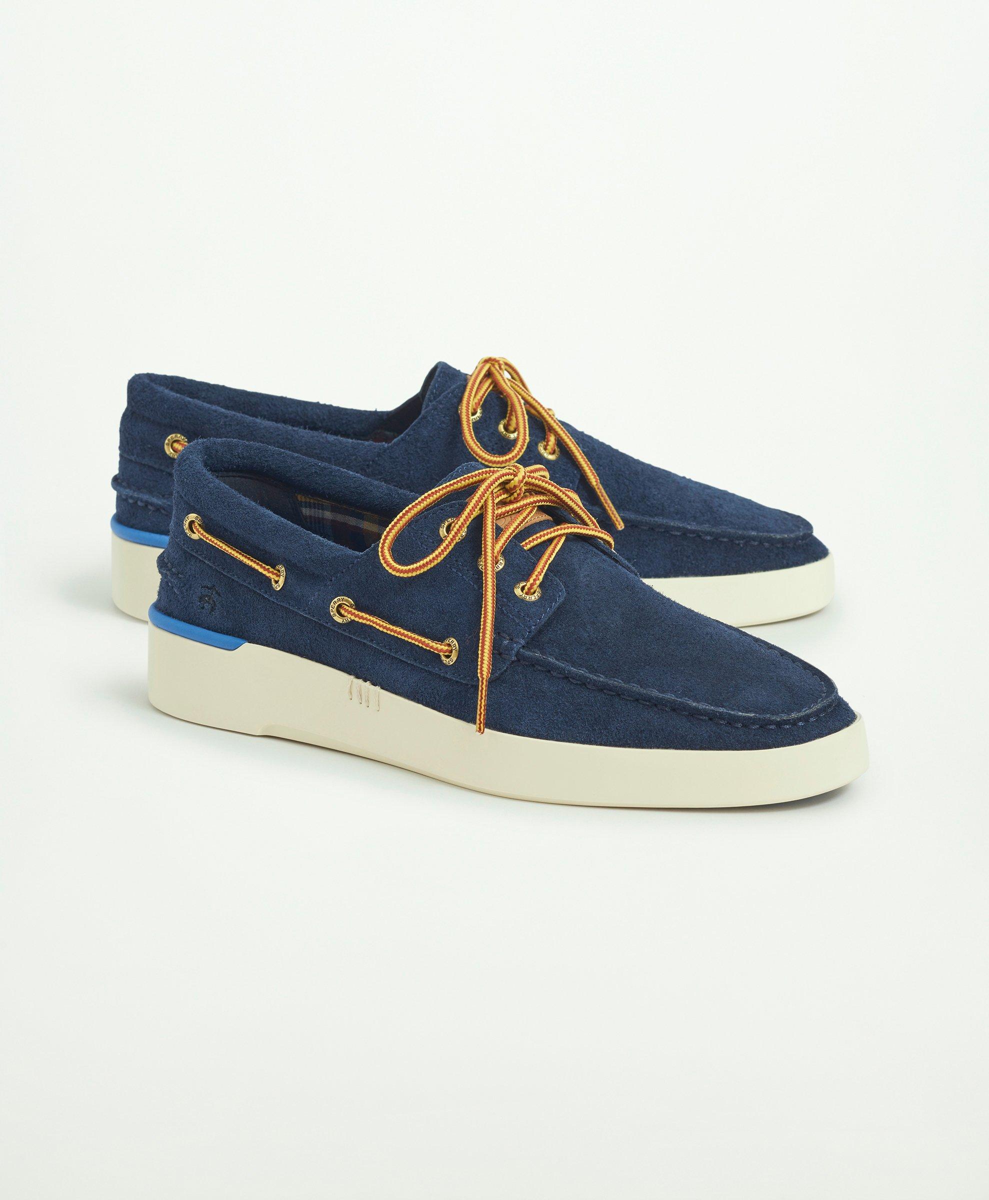 Navy blue best sale sperry shoes