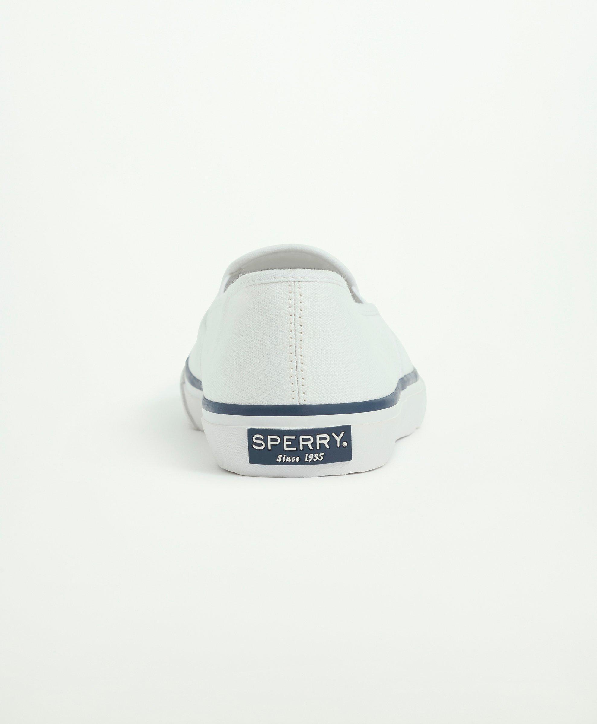 Sperry slip best sale on canvas shoes