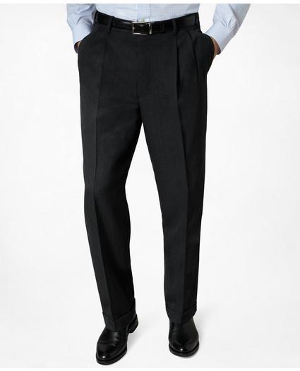 Madison Fit Pleat-Front Classic Gabardine Trousers, image 1