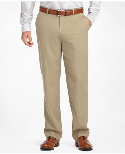 Madison Fit Flat-Front Classic Gabardine Trousers, image 1