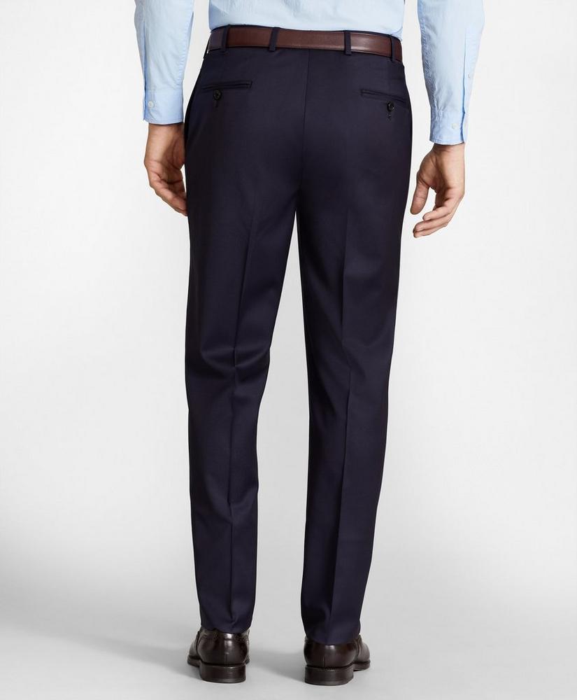 Brooks Brothers Wool Regent-fit Dress Pants in Navy for Men Slacks and Chinos Formal trousers Blue Mens Clothing Trousers 