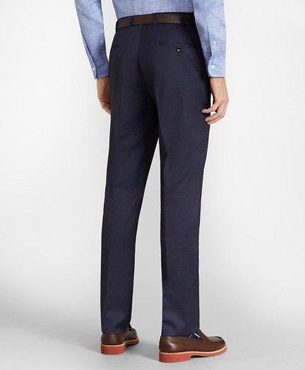 Blue Men's Slim Fit Dress Pants (4-Way Stretch & Iron Free)