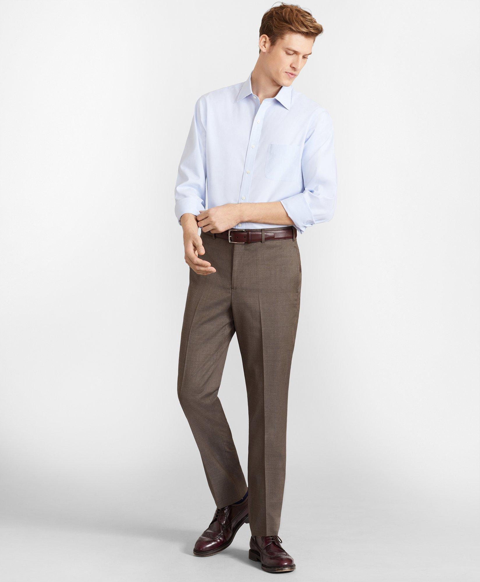 Brooks Brothers Flex Milano-Fit Wool Trousers