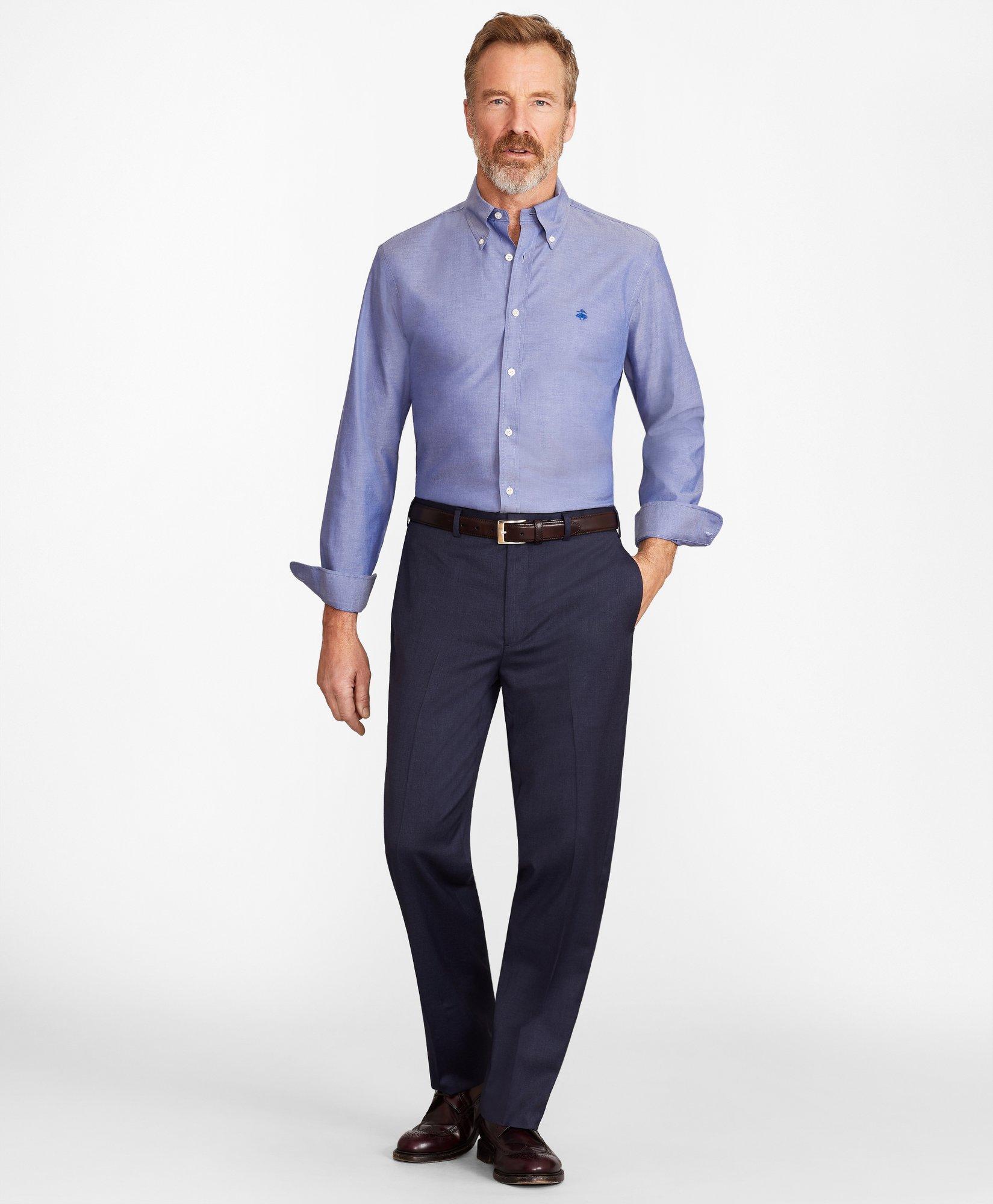 Brooks Brothers Flex Madison-Fit Wool Trousers