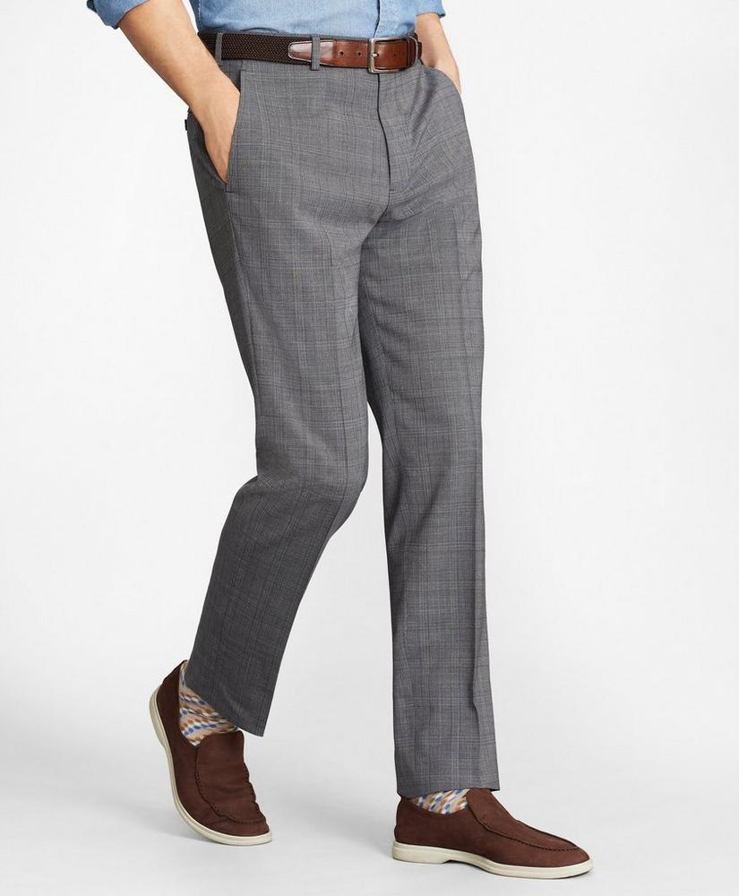 Regent Fit BrooksCool® Micro-Check Trousers, image 1