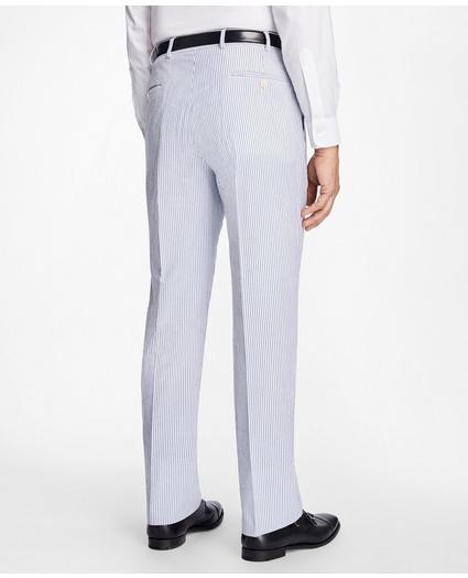 Regent Fit Stripe Seersucker Trousers, image 3