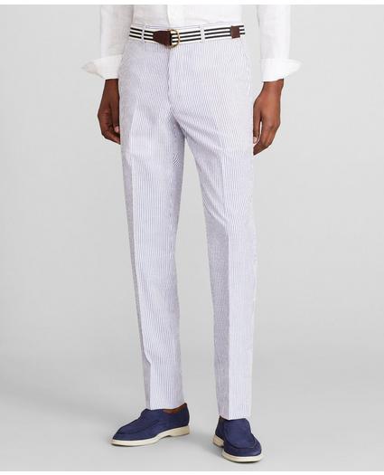 Milano Fit Stripe Seersucker Trousers, image 1