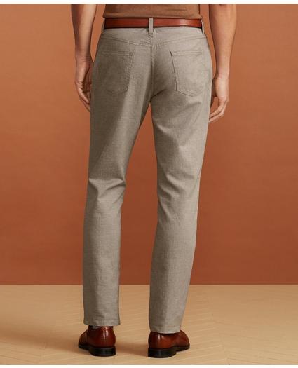 Golden Fleece® Five-Pocket Stretch Cotton-Linen Trousers, image 3