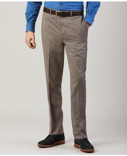 BrooksFlex™ Regent-Fit Mini-Houndstooth Wool Trousers, image 1