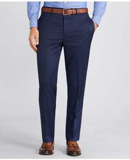 Brooks Brothers Flex Regent-Fit Micro-Check Wool Trousers, image 1