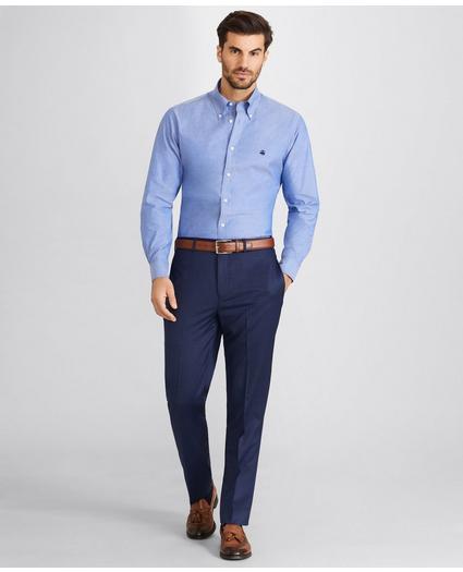 Brooks Brothers Flex Regent-Fit Micro-Check Wool Trousers, image 2