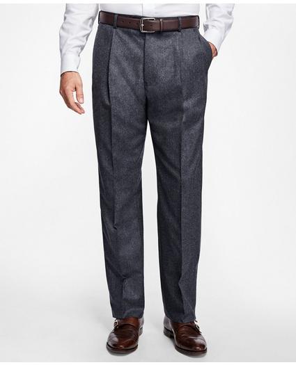 Madison Fit Wool Flannel Pleat-Front Trousers, image 1