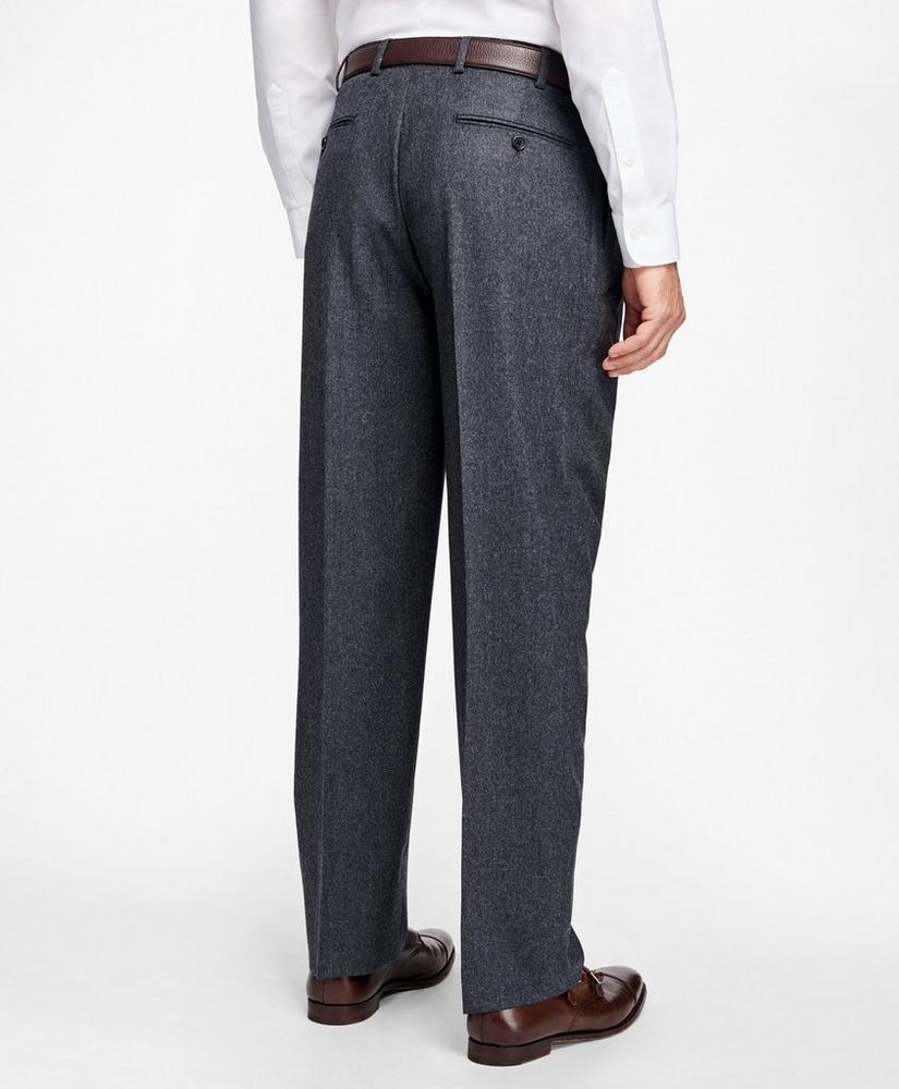 Madison Fit Wool Flannel Pleat-Front Trousers, image 3