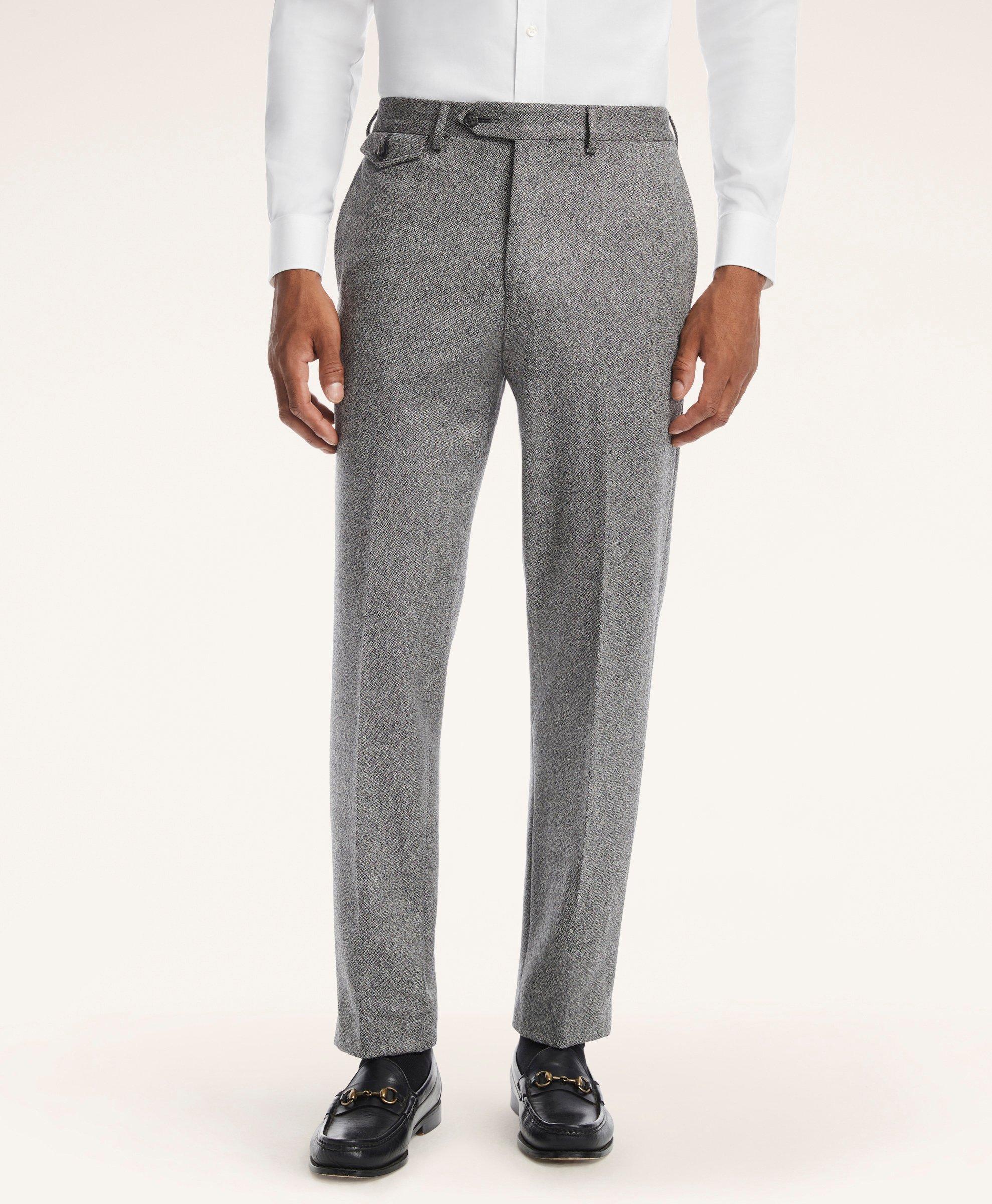 Milano Fit Wool Tweed Trousers, image 1