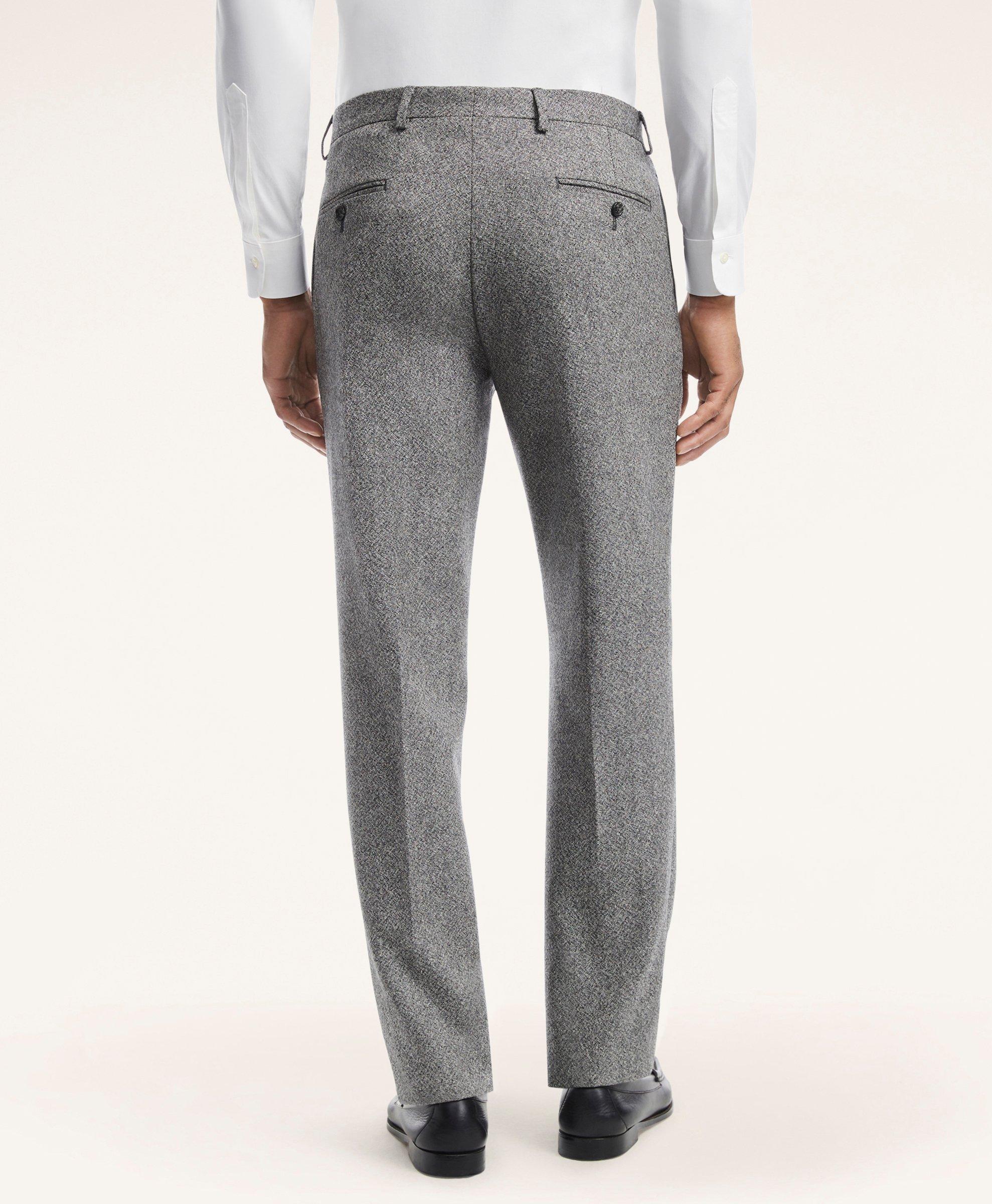 Milano Fit Wool Tweed Trousers