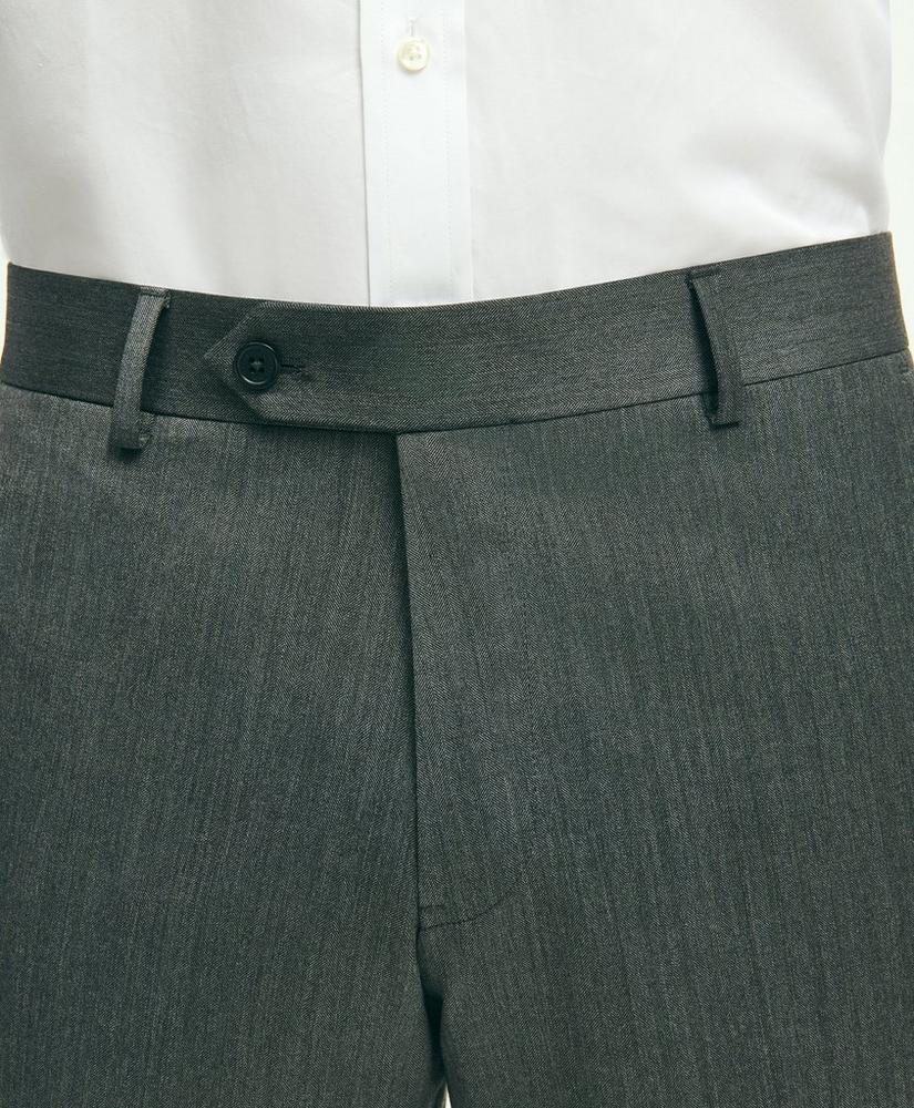 Classic Fit Wool Herringbone 1818 Dress Trousers, image 3