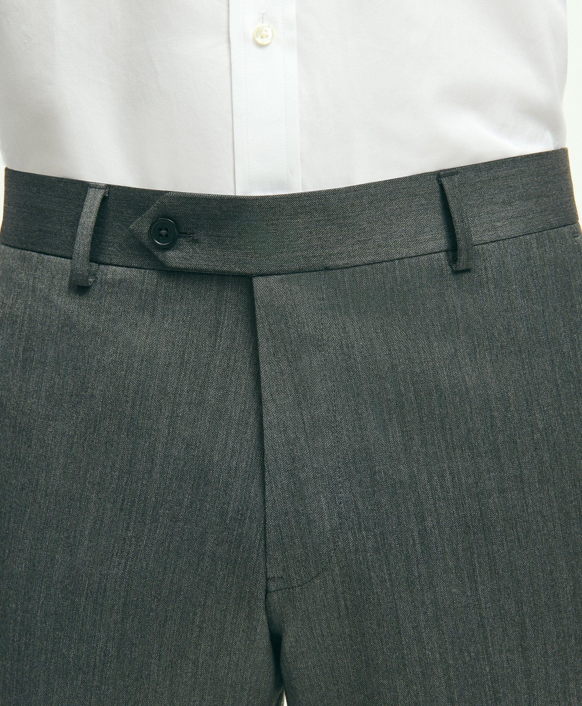 Brooks Brothers Madison Fit Plain Front Cotton Dress Trousers