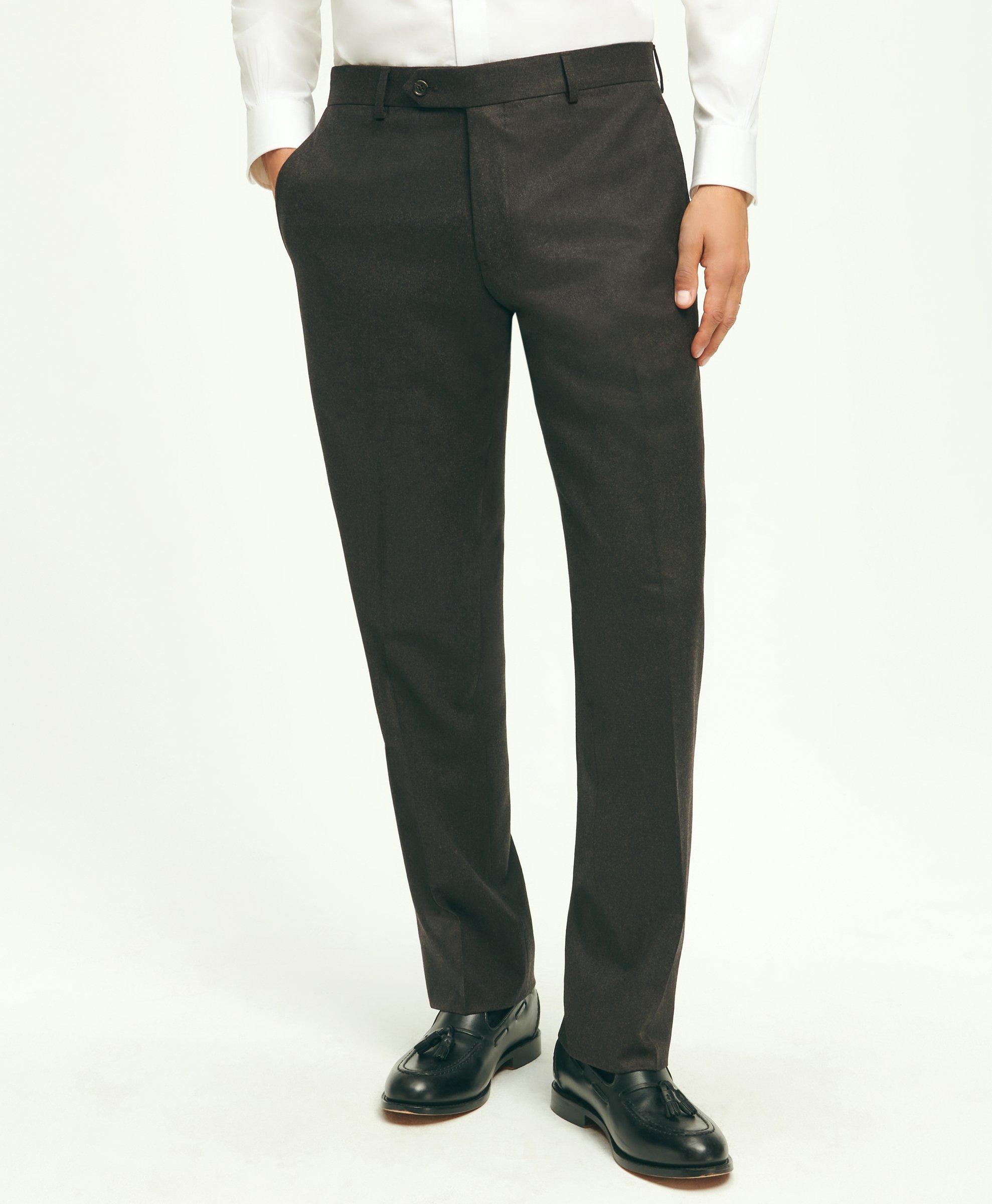 Men's Traditional Fit Comfort-First Year'rounder Wool Dress Pants