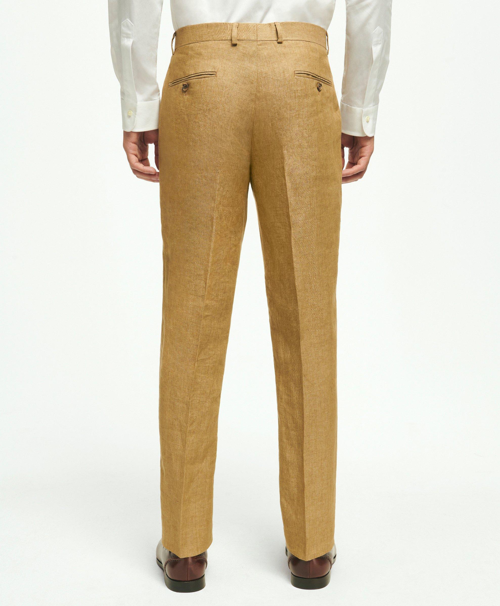 Slim Fit Linen Trousers