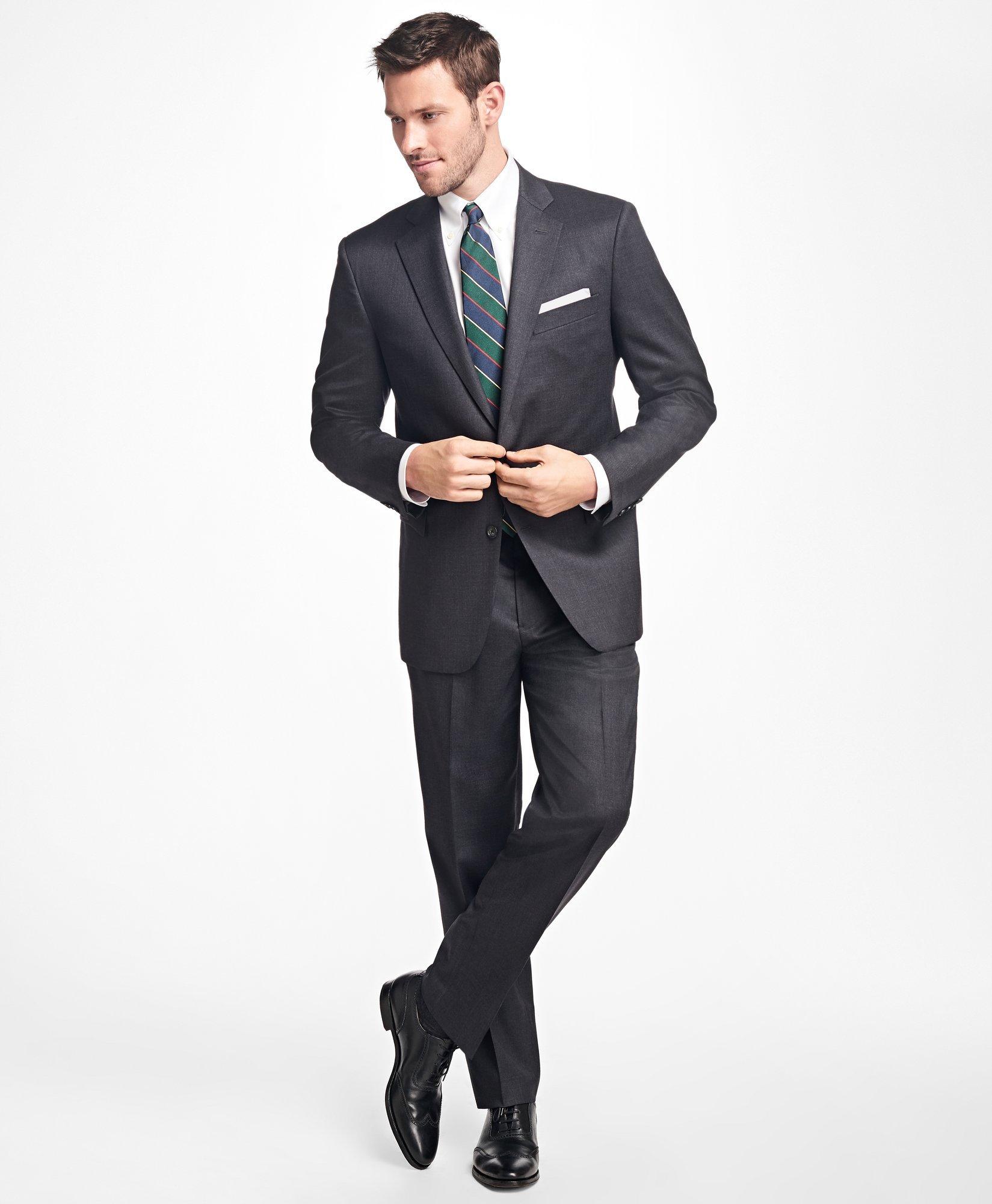 Classic Fit Stretch Wool Two-Button 1818 Suit