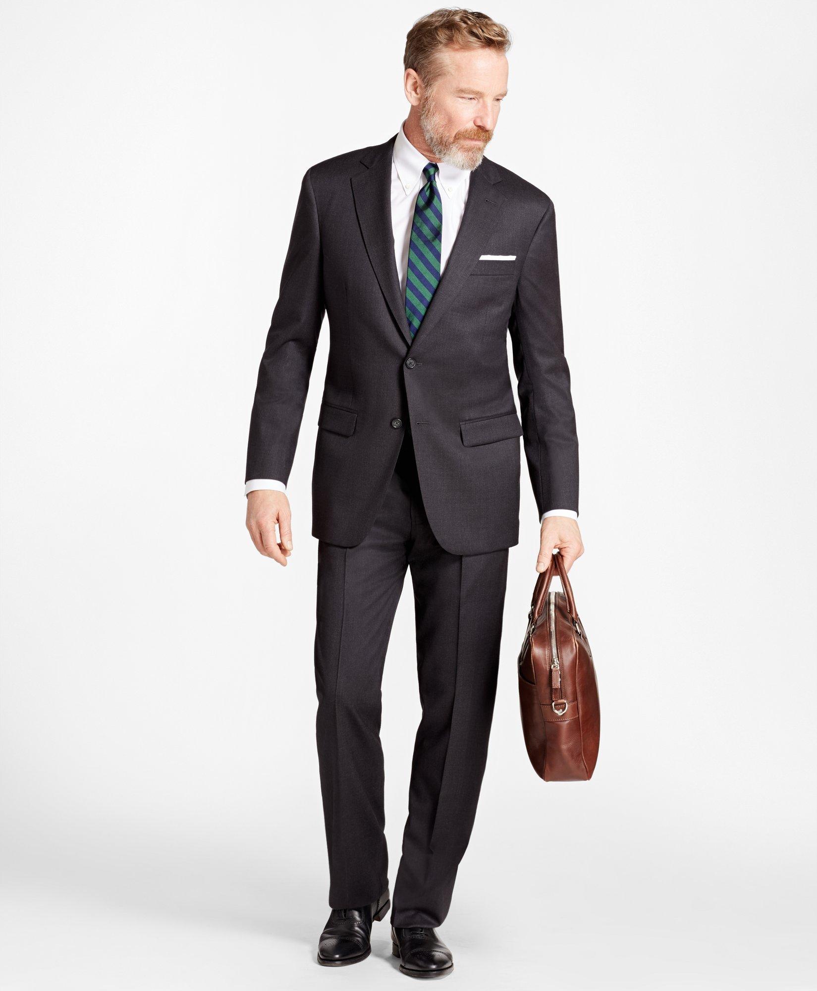 Traditional Fit Stretch Wool Two-Button 1818 Suit