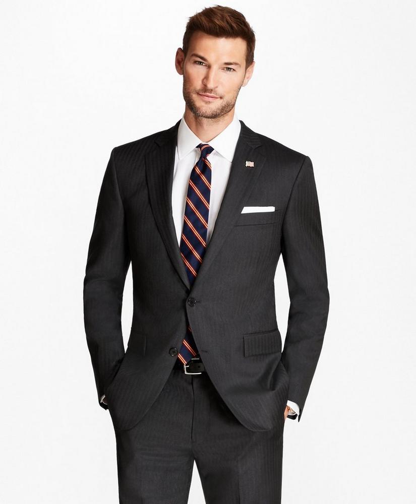 Regent Fit Grey Herringbone 1818 Suit, image 2