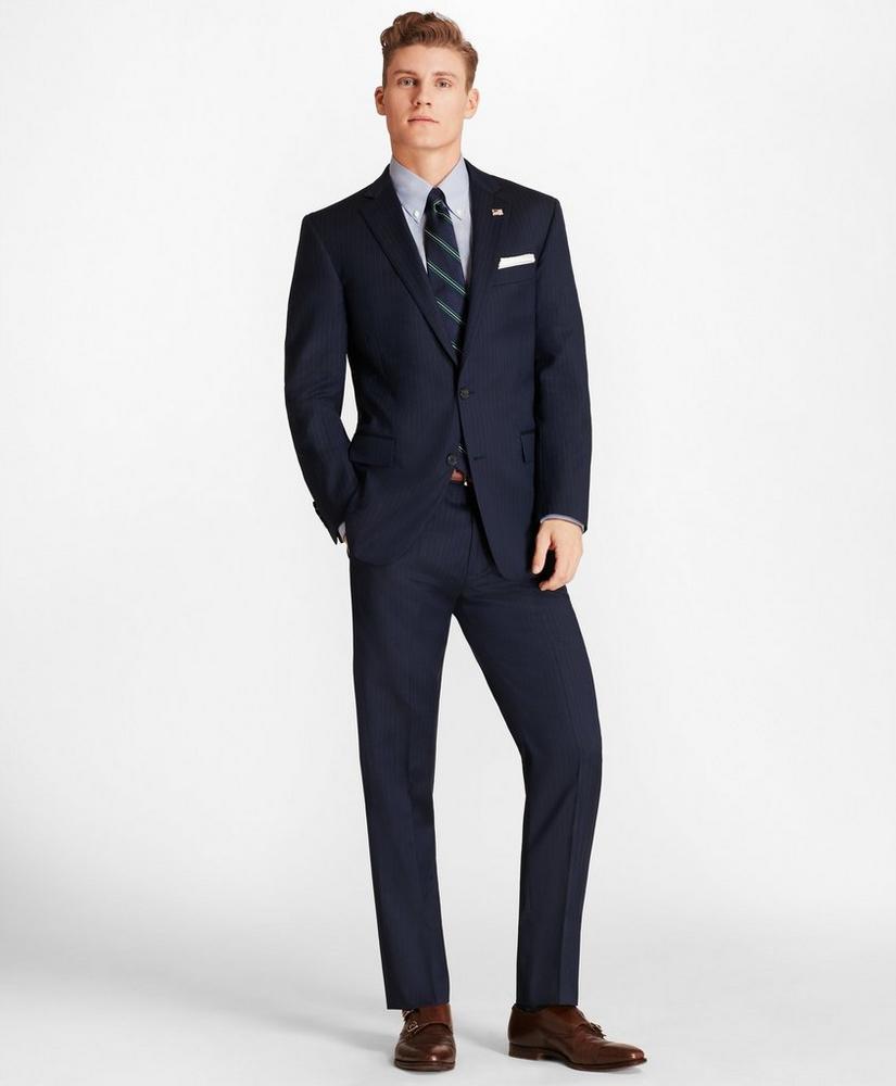 Regent Fit Saxxon™ Wool Bead Stripe 1818 Suit, image 3