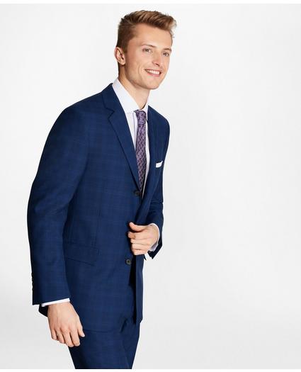 Regent Fit Saxxon™ Wool Three-Button Plaid 1818 Suit, image 1