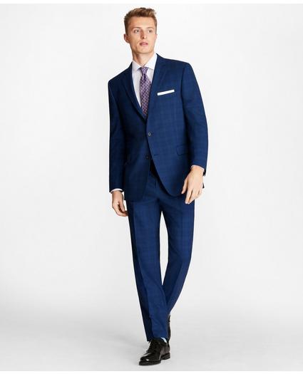Regent Fit Saxxon™ Wool Three-Button Plaid 1818 Suit, image 2