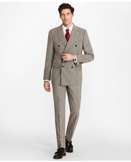 Regent Fit Double-Breasted Plaid 1818 Suit