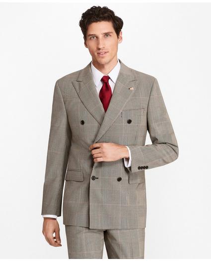 Regent Fit Double-Breasted Plaid 1818 Suit