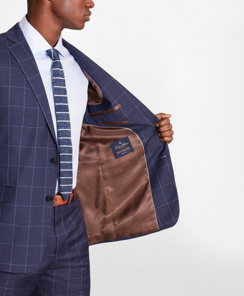 Brooks Brothers Regent-Fit Windowpane Wool Twill Suit Jacket, image 5