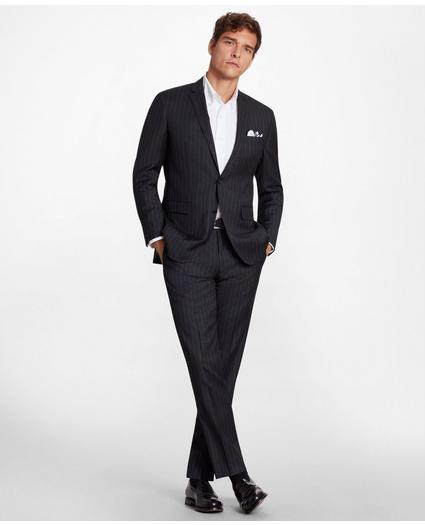 BrooksGate™ Milano-Fit Striped Wool Twill Suit Jacket, image 3