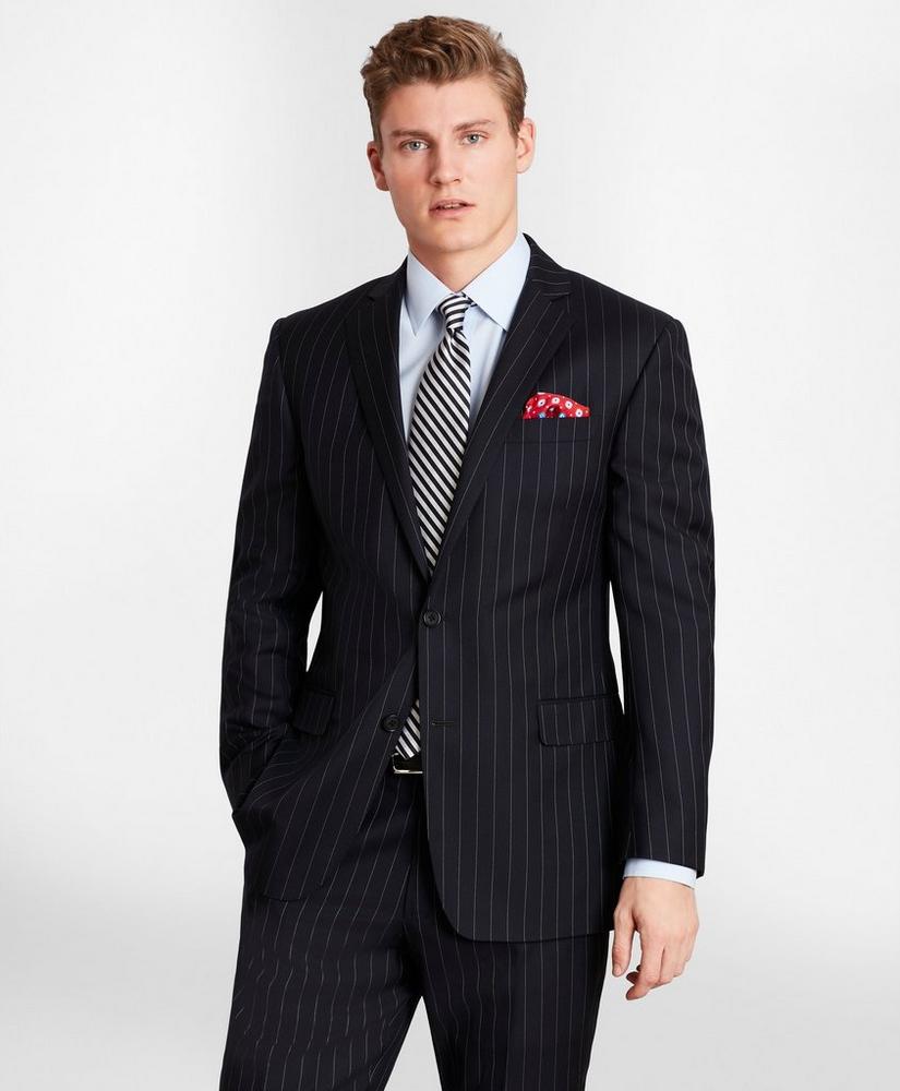 Brooks Brothers Milano-Fit Bead-Stripe Twill Suit Jacket, image 1