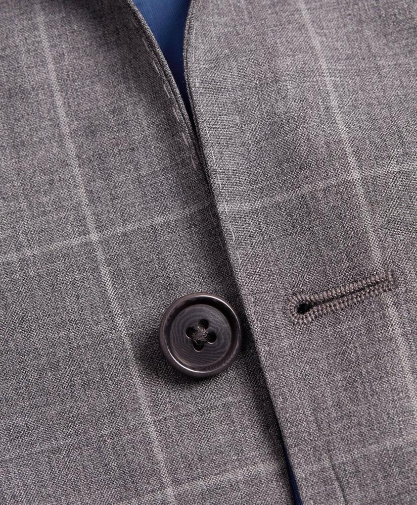 BrooksGate™ Regent-Fit Windowpane Wool Suit Jacket, image 2
