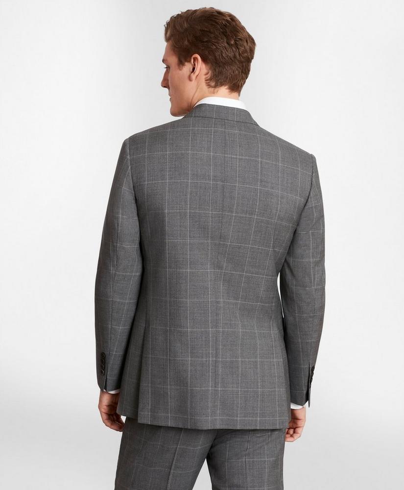 BrooksGate™ Milano-Fit Windowpane Wool Suit Jacket, image 5