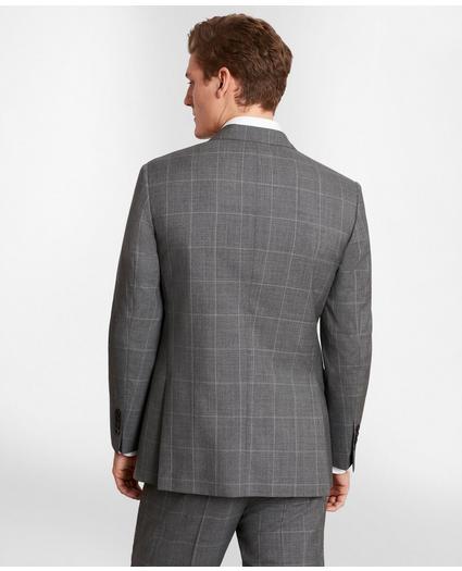 BrooksGate™ Milano-Fit Windowpane Wool Suit Jacket, image 5