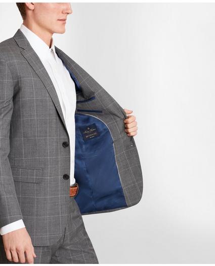 Brooks Brothers Milano-Fit Windowpane Wool Suit Jacket, image 6