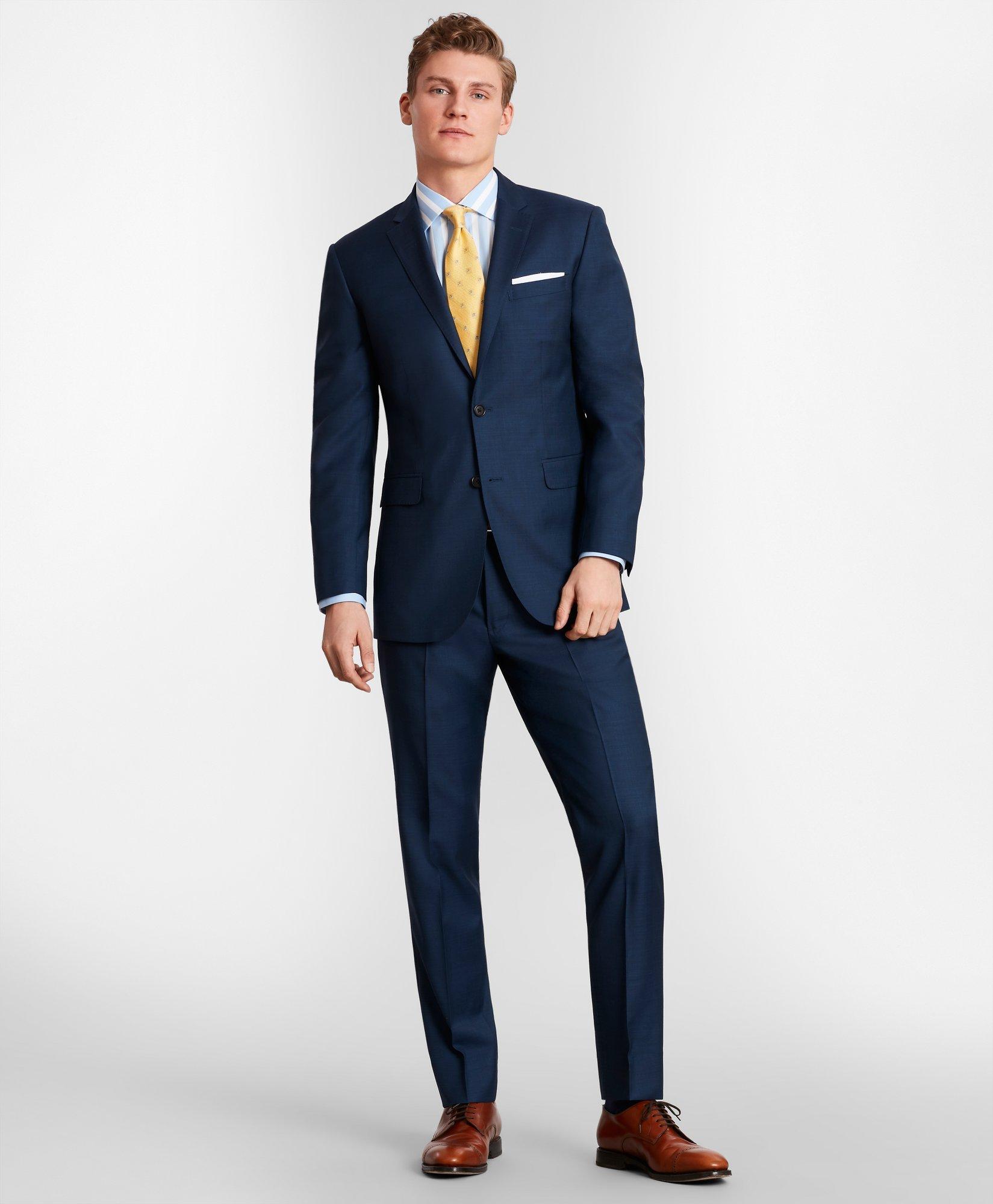 Brooks Brothers Milano-Fit Wool Twill Suit Pants