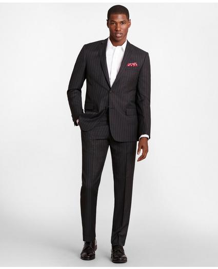 Brooks Brothers Regent-Fit Striped Wool Twill Suit Pants, image 2